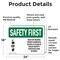 Signmission Safety Culture Sign, 24 in Width, Vinyl Decal, Rectangle OS-2PACK-SF-D-1824-L-10726 - alternate 4